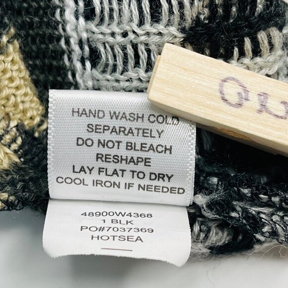 One World Women's Aztec Print Knit‎ Hooded Cardigan Size 1X Open Front Fall - Picture 5 of 9